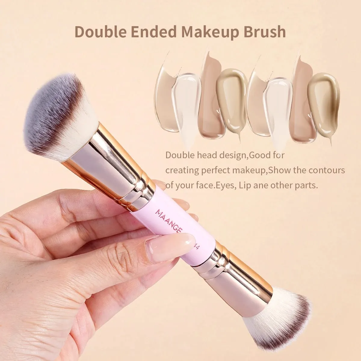 20pcs Professional Makeup Brush Set with Storage Bag Foundation Brush Powder Brush Eyeshadow Brush Basic Makeup Brushes