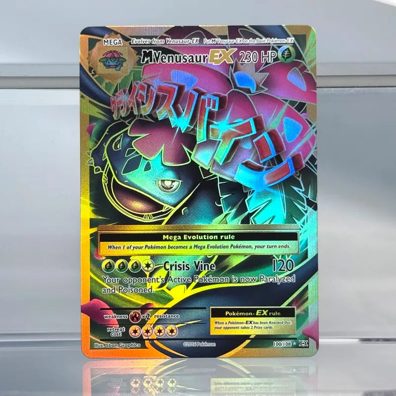 Holographic Game Trading Collection PTCG Proxy Cards Charmander (SV) Pikachu Flareon EX Single PKM Foil Card Venusaur EX