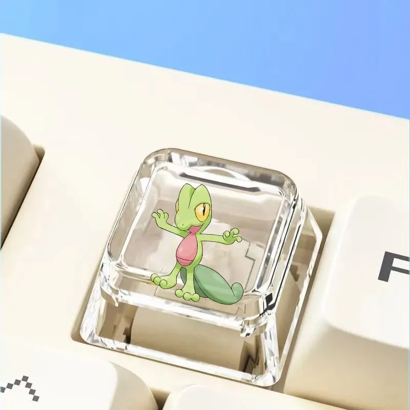 Cross mechanical keyboard personalized anime keycap single Charmeleon Blastoise Eevee transparent cartoon keycap — image 13