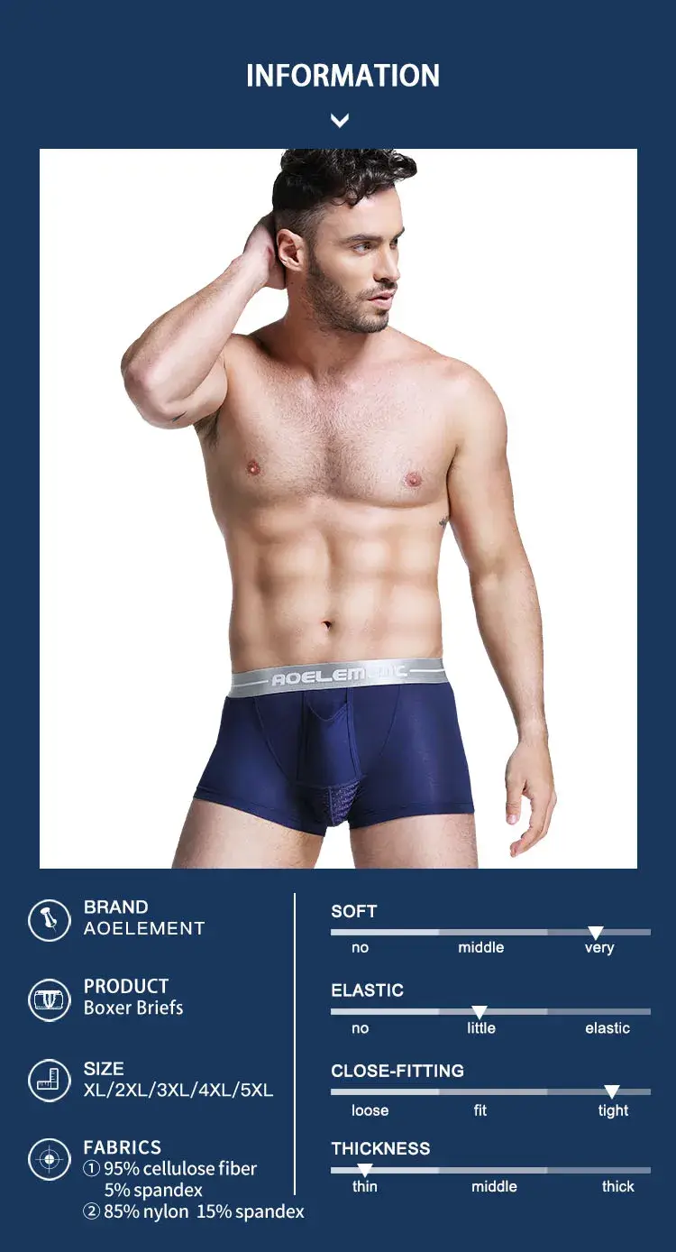 Bullet separate underwear Men's ventilated summer dry underpants Ice silk bag ice healthy boxers 3256808601319074