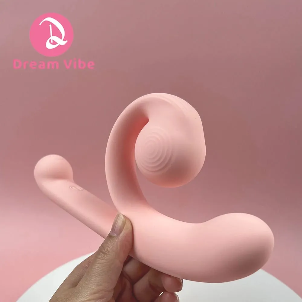 Pink Snail Vibrator G-spot Dildo Penetration Flexbile Snail for Perfect Clit Fit Stimulaiton 10 Modes Pleasur Sex Toy for Woman