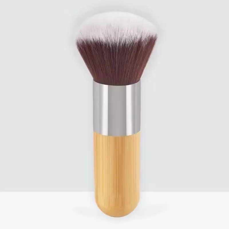 Bamboo Handle Foundation Brush Loose Powder Makeup Brushes Blush Contour Liquid Foundation Cream Professional Face Beauty Tools