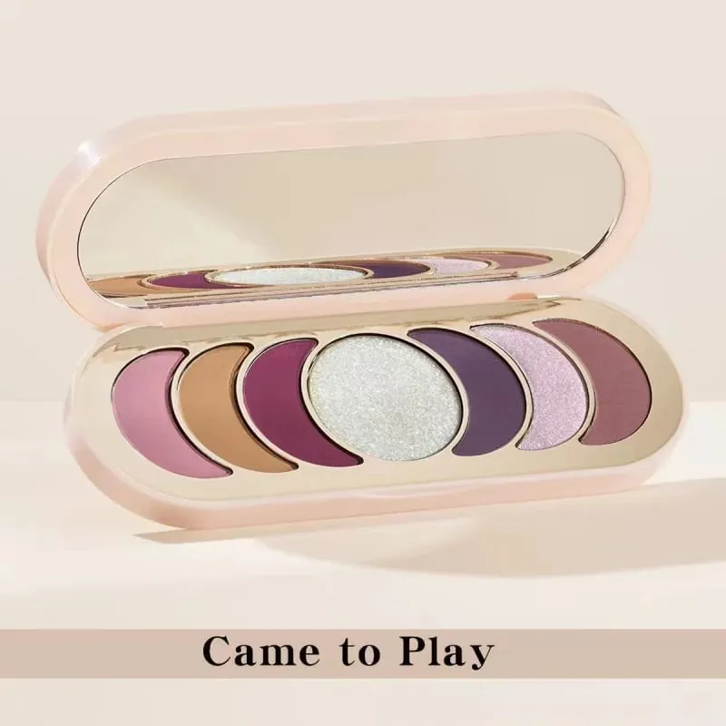 Fashion Rare Beauty 7 Color Liquid Eye Shadow Plate Pearlescent Glitter High Gloss Brightening Makeup Highlight Powder Mirror — image 6
