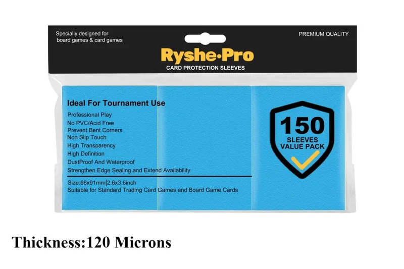 150Pcs Premium Card Sleeves 2.6"x3.6" Compatible with Standard Size Trading Cards for MTG Pokemon TCG Baseball Card Sport Cards — image 16
