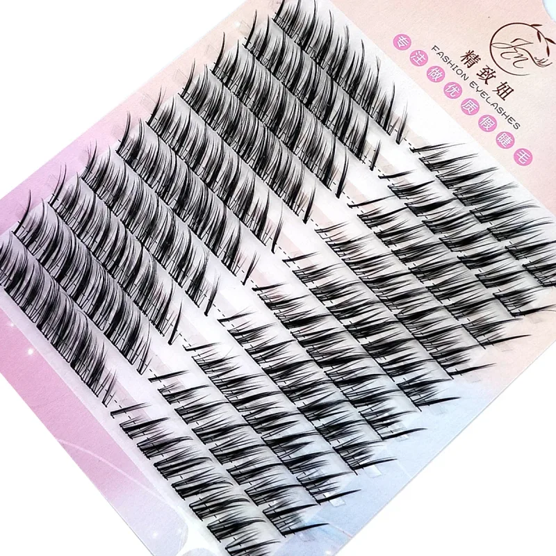 3D Fluffy Single Cluster Eyelash Extension Segmented Natural Mink Fox Eye Effect makeup Lash Individual False eyelashes