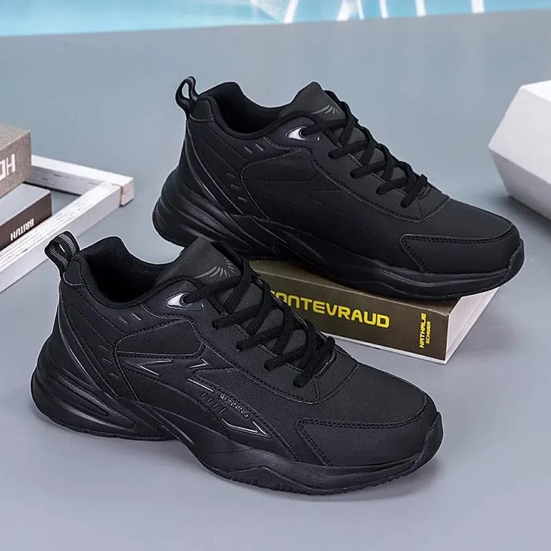Chunky Sneaker for Men Thick Sole Versatile 2026 New Trend Mesh Lace Up Breathable Casual Sports Shoes Increased Soft Soles