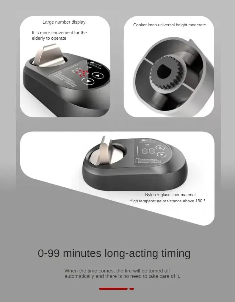 Gas stove automatic shutdown timer kitchen intelligent switch anti dry burning accessories gas natural gas