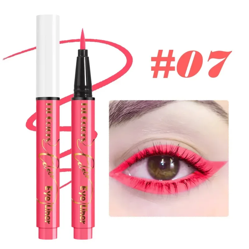 UV Fluorescent Glow Liquid Eyeliner Pen Waterproof Face Color Paint Neon Colorful Halloween Christmas Party Art Stage Eye Makeup