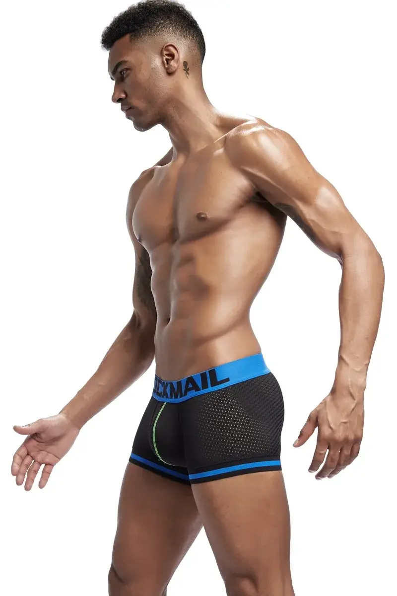 Jockmail Heren Boxer Mesh Ondergoed Ademend Comfortabel Zacht Comfortabel Sportshort Volwassen Man Slipje Kleding Lingerie