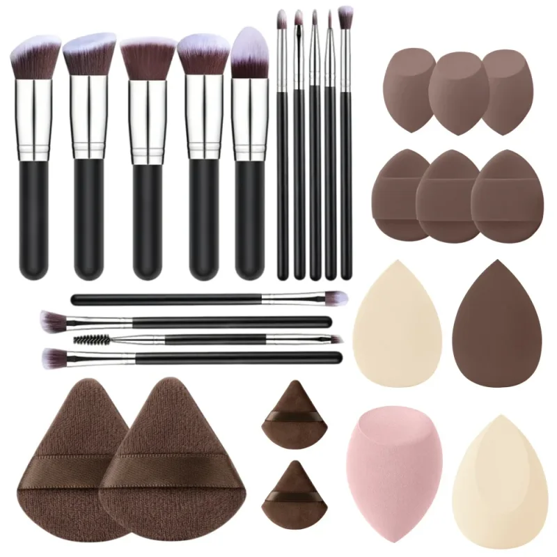 Professional 14PCS Makeup Brushes Set Soft Fluffy Foundation Eyeshadow Concealers Blending Blush Brush Kabuki Women Beauty Tools