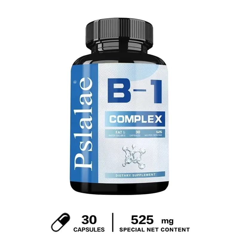 Vitamin B1 Complex - Improves Energy Levels Boosts Metabolism and Supports Nervous System HealthCapsule