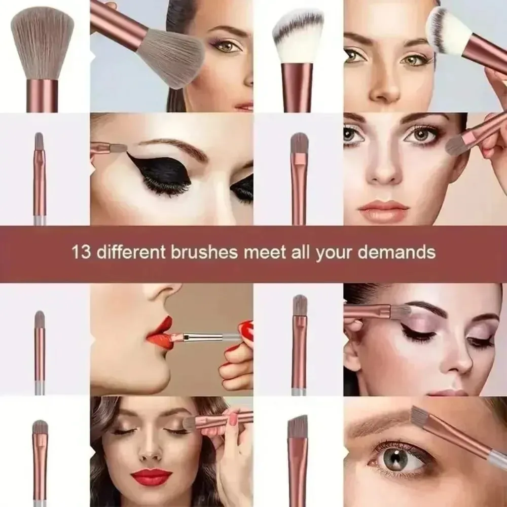Makeup brush set soft and fluffy professional cosmetics foundation brush multi-style blending makeup brush beauty tools — image 2