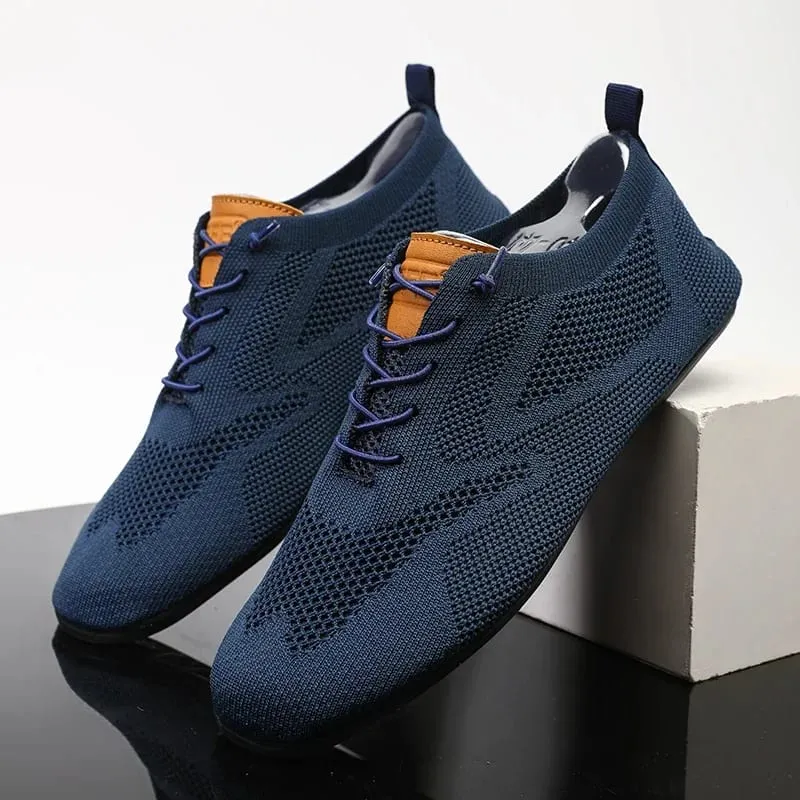 Mesh Men Shoes Breathable Casual Sneakers High Quality 2024 Trendy Lightweight Outdoor Walking Male Flat Shoe Zapatillas Hombre