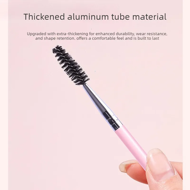 Pincel de sobrancelha macio pincel de cílios 2 em 1 profissional contorno olho sobrancelha delineador pincéis de maquiagem olhos mistura pincéis cosméticos