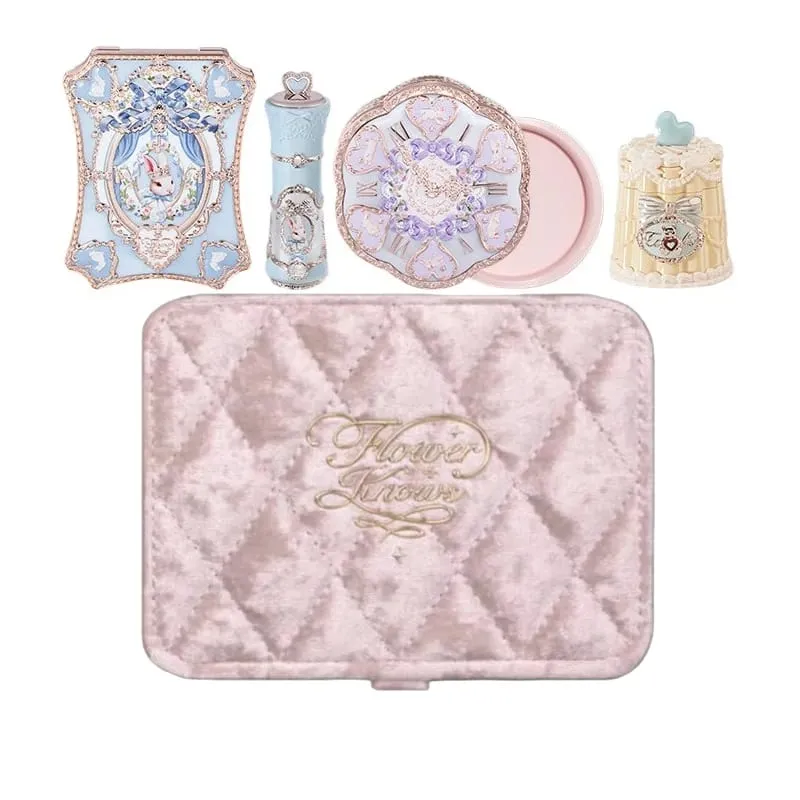 Flower Knows Makeup Profissional Completa Eye Shadow Air Cushion CC Cream Blush Lipstick & Mascara Jewelry Storage Box Gift Set