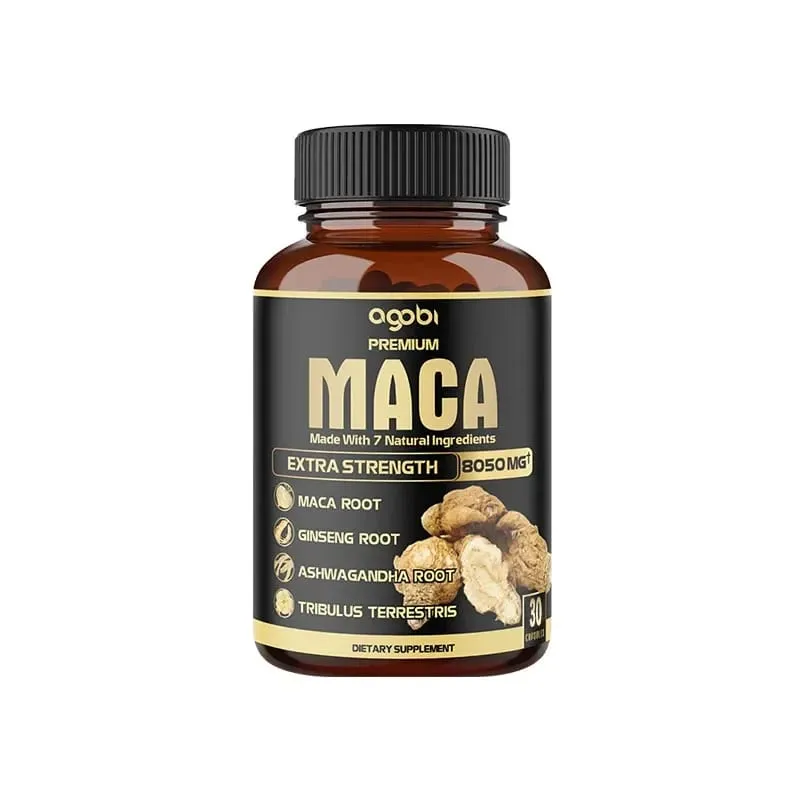 Balincer Men's Black Maca Supplement - Ginseng Supplement for Health Energy and Endurance Muscle Mass