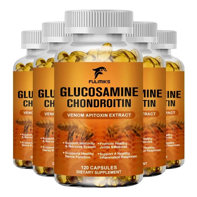 Premium Glucosamine Chondroitin Supplement with Bee Venom MSM & Hyaluronic Acid Supports Joint Flexibility & Cartilage Health