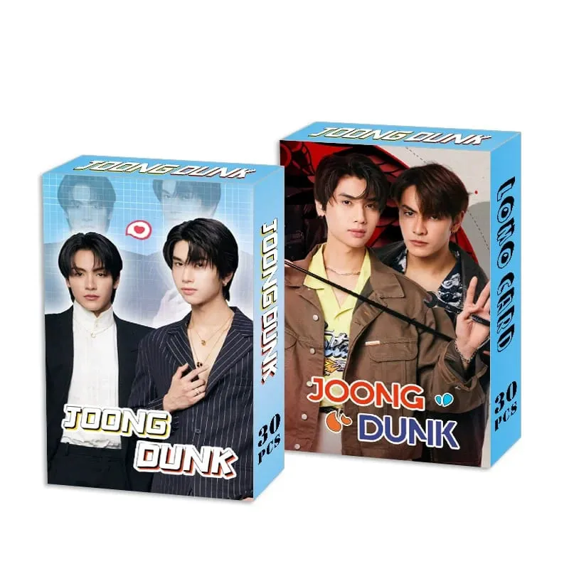 30PCS Thai Drama CP JoongDunk Photo Cards Set - Dunk & Joong Idol Double Sided LOMO Cards Perfect Gift for Fans