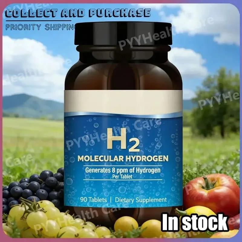 H2 Molecular Hydrogen - Supports Healthy Aging Cellular Energy & Brain Health - with Elemental Magnesium 90 Tablets GMO Free — image 2