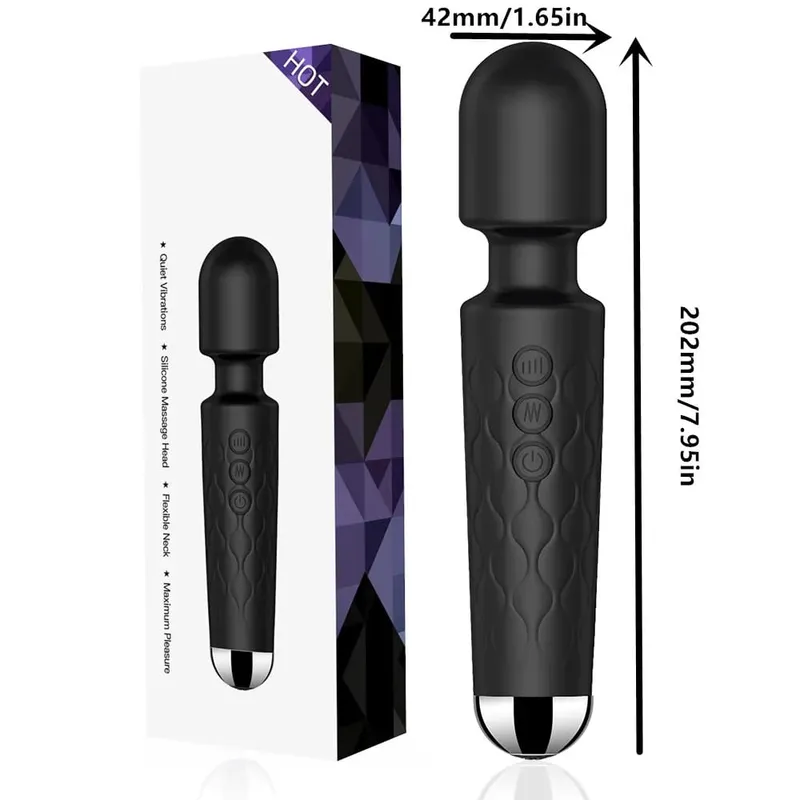 Powerful Clitoris Stimulation Adult Personal Silicone Sex Toy Magic Av Wand Massager Dildo Masturbator Vibrator For Women Female