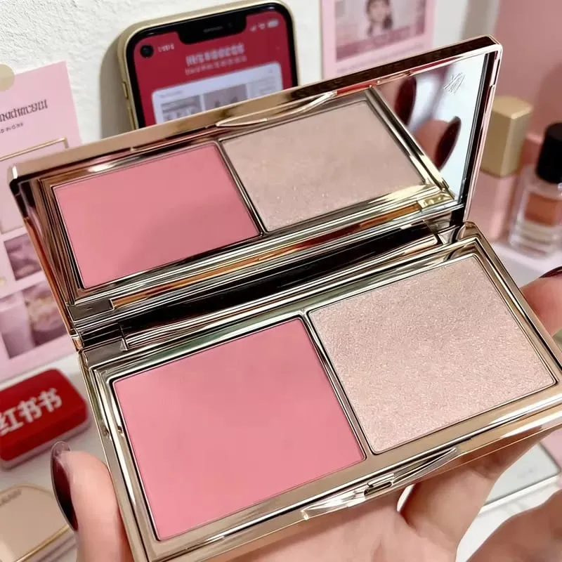 Charlotte Tilbury Airbrush Powder Blurring Poreless&Highlighter Illuminating Luminous Long Lasting Soft Focus Glow Makeup Gifts