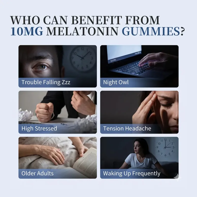BEWORTHS Blueberry Melatonin 10mg Gummies Sova Kreativt för sömn Sömntabletter Melatonin för sömn Avkopplande för vuxna