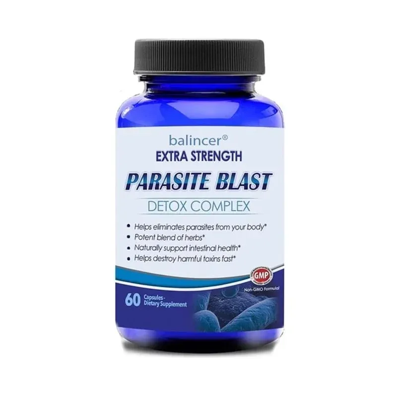 Parasite Detox Body Cleansing Complex with Cranberry Zinc & Garlic Support Cleansing Gut Health Improve Immunity Supplement
