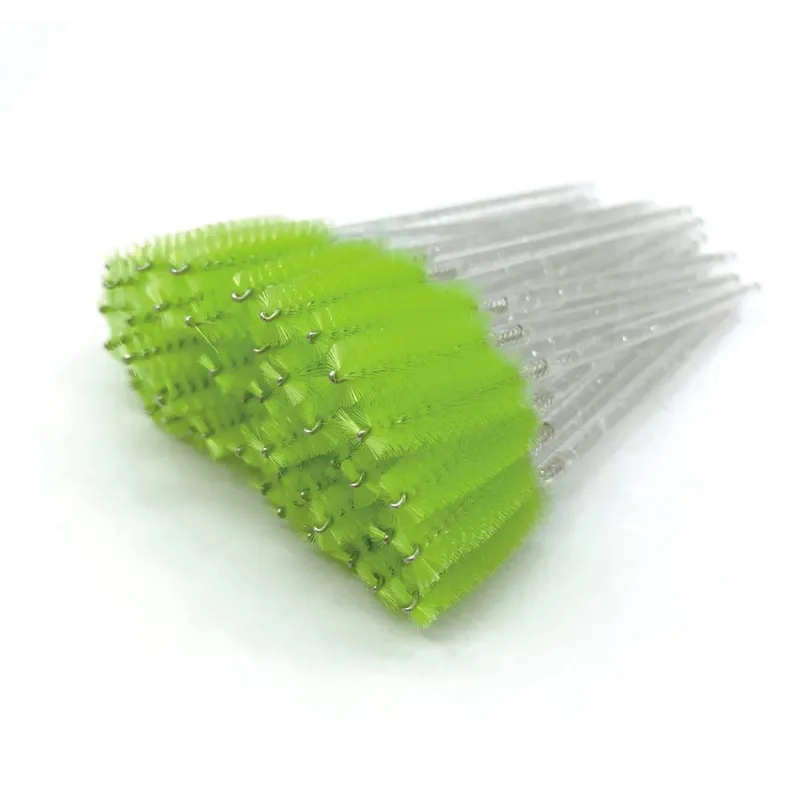Spazzole per ciglia usa e getta Manico in cristallo di diamante Pennello per ciglia Sopracciglio Bacchette per mascara Forniture per estensione ciglia Strumenti per il trucco