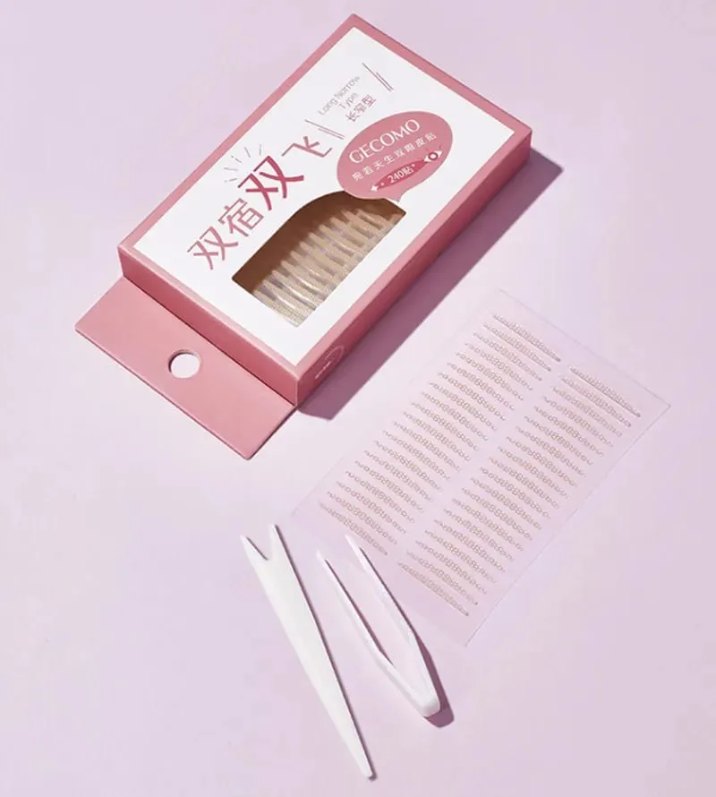 960PCS Invisible Double Eyelid Tape Sticker Long Lasting Double-Fold Self-Adhesive Paste Clear Beige Big Eye Tools — image 5