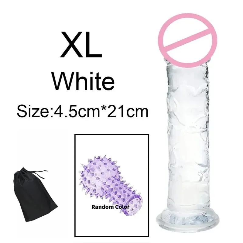 Super Cheap 6 Sizes Realistic Soft Jelly Dildo Butt Plug Anal Plugs Adult Sex Toy for Women and Men Vaginal and Anal Masturbator