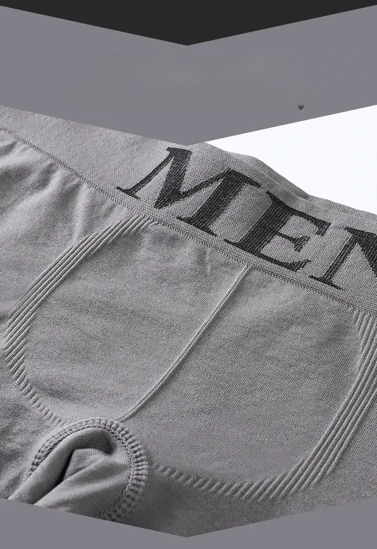 3 Pcs/Lot Panti ng Panlalaking Panloob na Kasuotang Panloob Boxers Breathable Man Boxer Solid na Pantalon Kumportableng Panlalaking Brand na Shorts Itim na Asul na Panloob