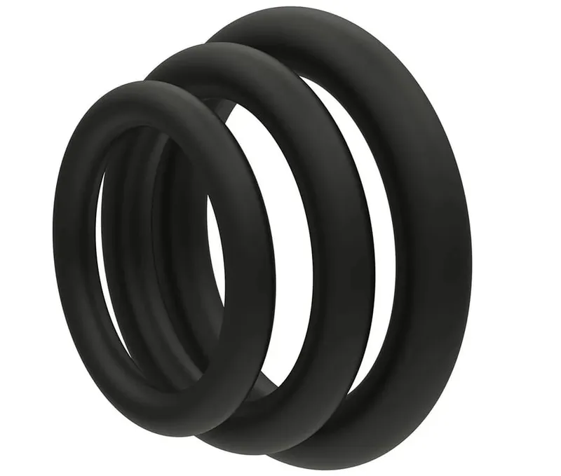 Cock Ring Durable Silicone Penis Rings Men Ejaculation Delay Rubber Sex Toys Rings for Male 3pcs/Set