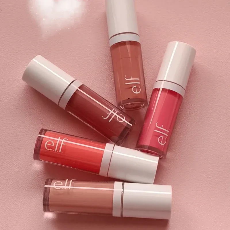 Elf Blush for Lips Cheeks Smooth Liquid Blush Two-ended Lipstick Lip Gloss Long-lasting Makeup Pink Primer for Pore Minimization — image 3