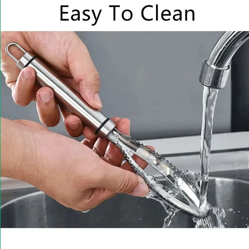 Fish Scales Scraping Graters Fast Remove Fish Cleaning Peeler Scraper Fish Bone Tweezers Stonego Kitchen Accessorie To