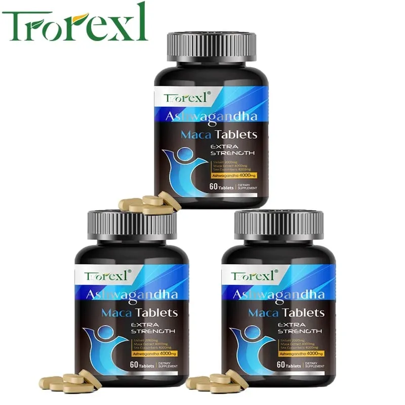 Ashwagandha & Maca Root Male Enhancing Supplement Max Strength Boost High Stamina Vitality for Men — image 9