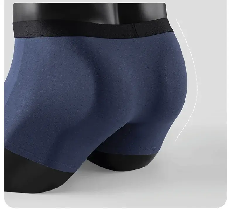 MiiOW 3Pcs Organic Cotton Men Underwear Boxer Shorts Antibacterial Seamless Underpants Male Panties Gift For Men Boxershorts New