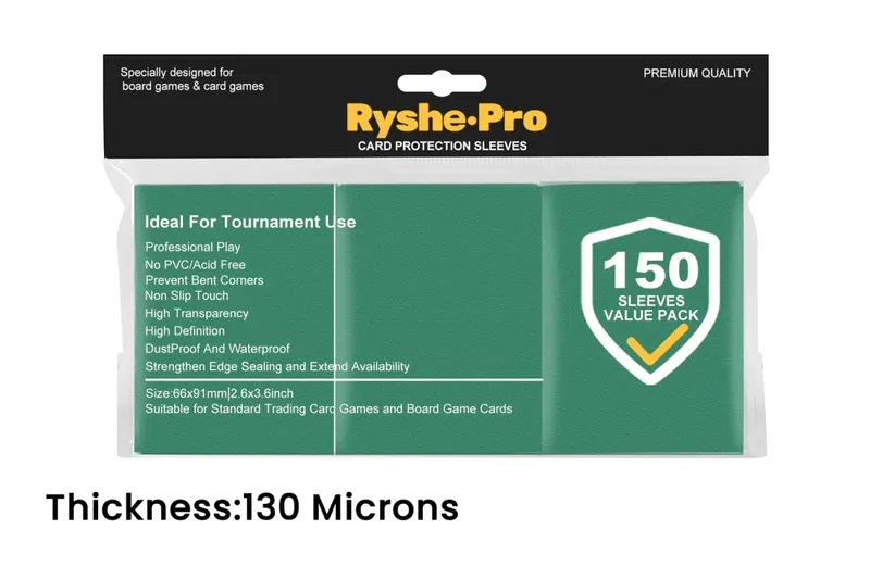 150Pcs Premium Card Sleeves 2.6"x3.6" Compatible with Standard Size Trading Cards for MTG Pokemon TCG Baseball Card Sport Cards — image 23