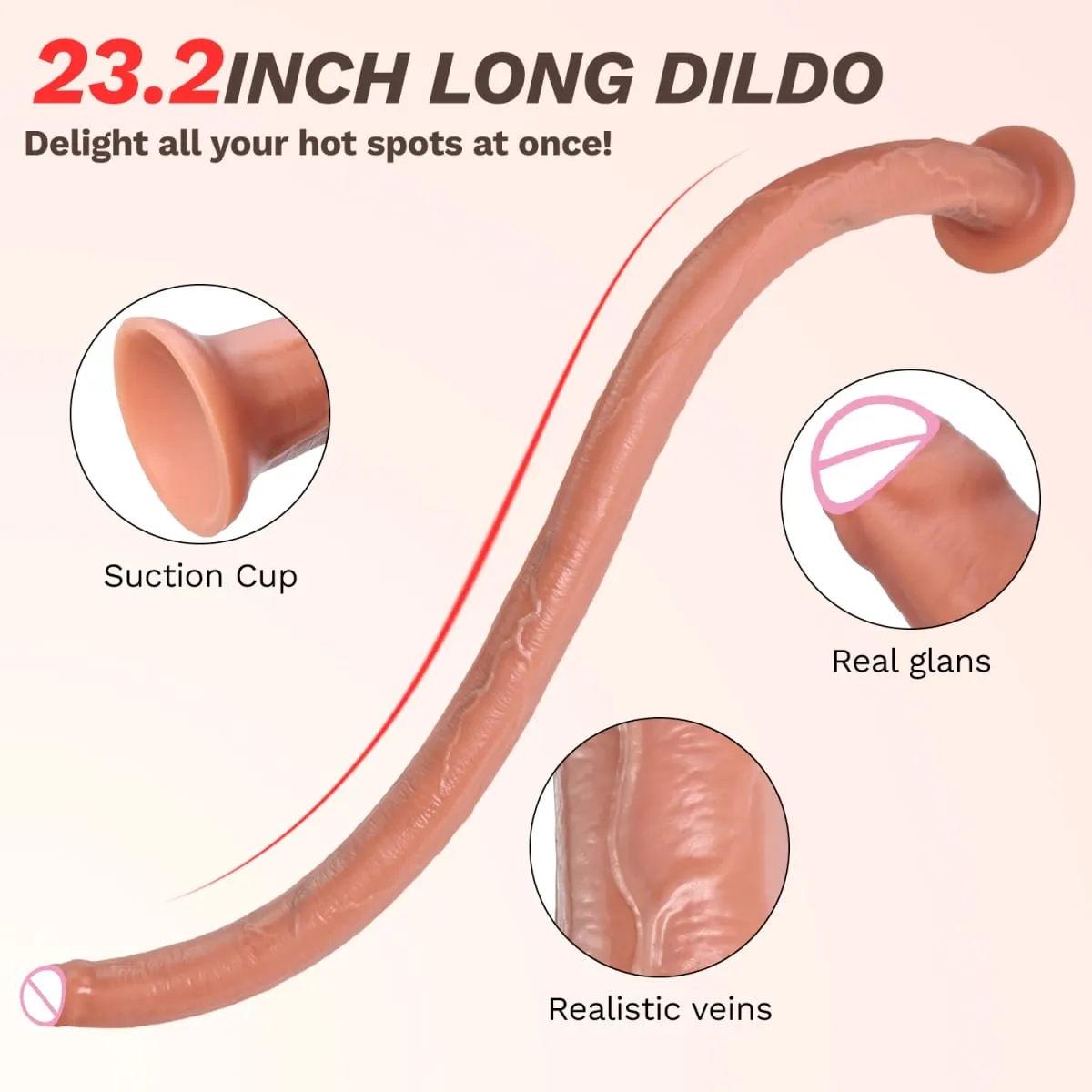 Long Realistic Dildo Silicone Anal Plug Sex Toys For Woman Adult Sex Toys Suction Cup Big Butt plug Gay Lesbian Anus Dilator 18+