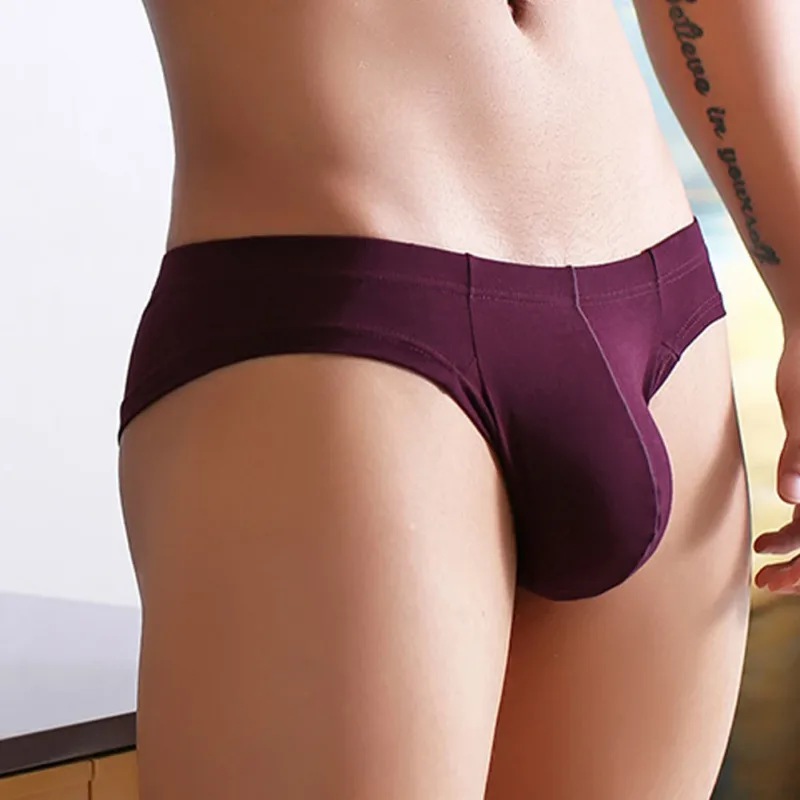 Seksowne męskie majtki Slip Cueca U wypukła bielizna oddychająca niskiej talii miękkie figi bielizna majtki z wysokim widelcem kalesony Calzoncillos