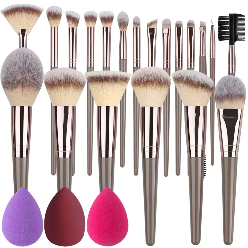 20Pcs Makeup Brushes Set Professional Super soft detail Blush highlighter Foundation Concealer Eyeshadow Brush Women Beauty Tool