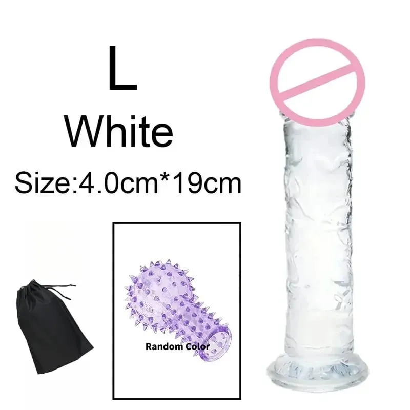 Super Cheap 6 Sizes Realistic Soft Jelly Dildo Butt Plug Anal Plugs Adult Sex Toy for Women and Men Vaginal and Anal Masturbator