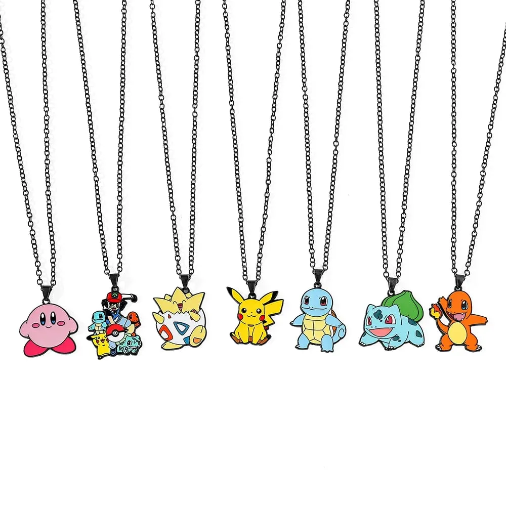 Anime Pokemon Metal Toy Figure Comel Pikachu Squirtle Psyduck Charmander Hiasan Parti Hadiah Cosplay