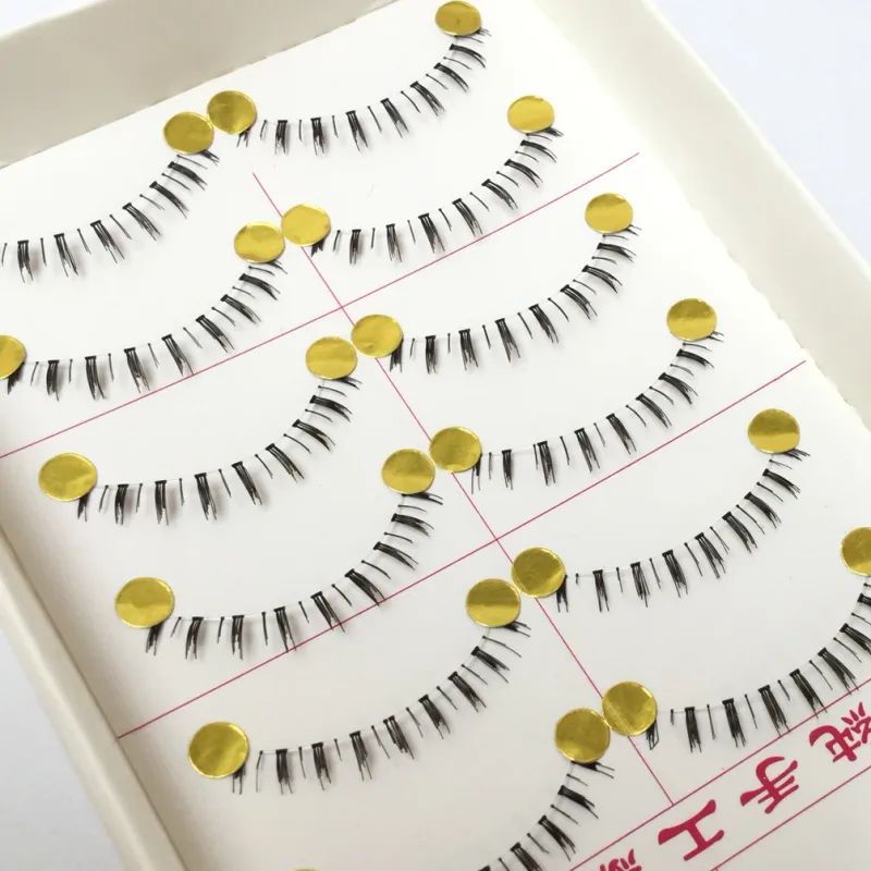 10 Pairs Pro Makeup Different Style Lower Under Bottom Eye Lashes Extension False Eyelashes Tools