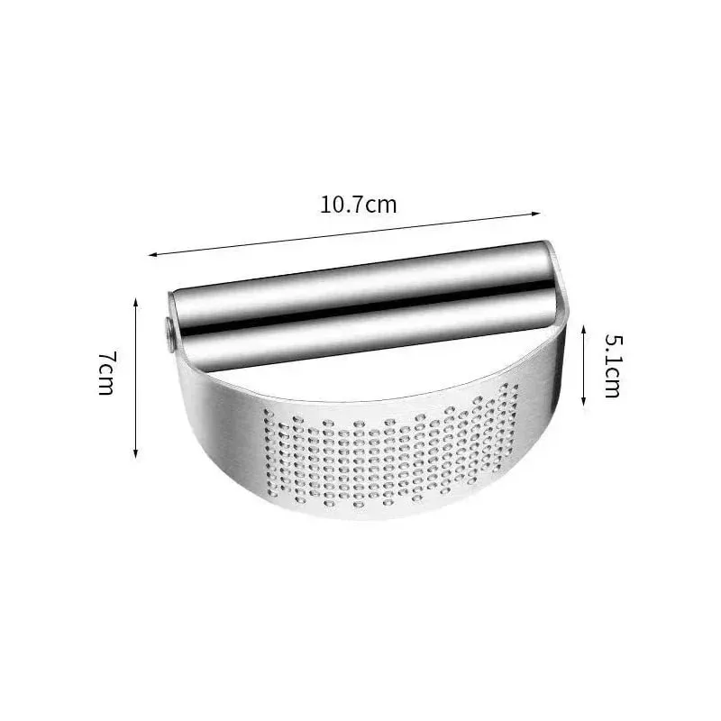 Upgraded Stainless Steel Garlic Press Squeezer Manual Garlic Ginger Rocker Crusher Garlic Cutting Mince Tools Kitchen Gadgets