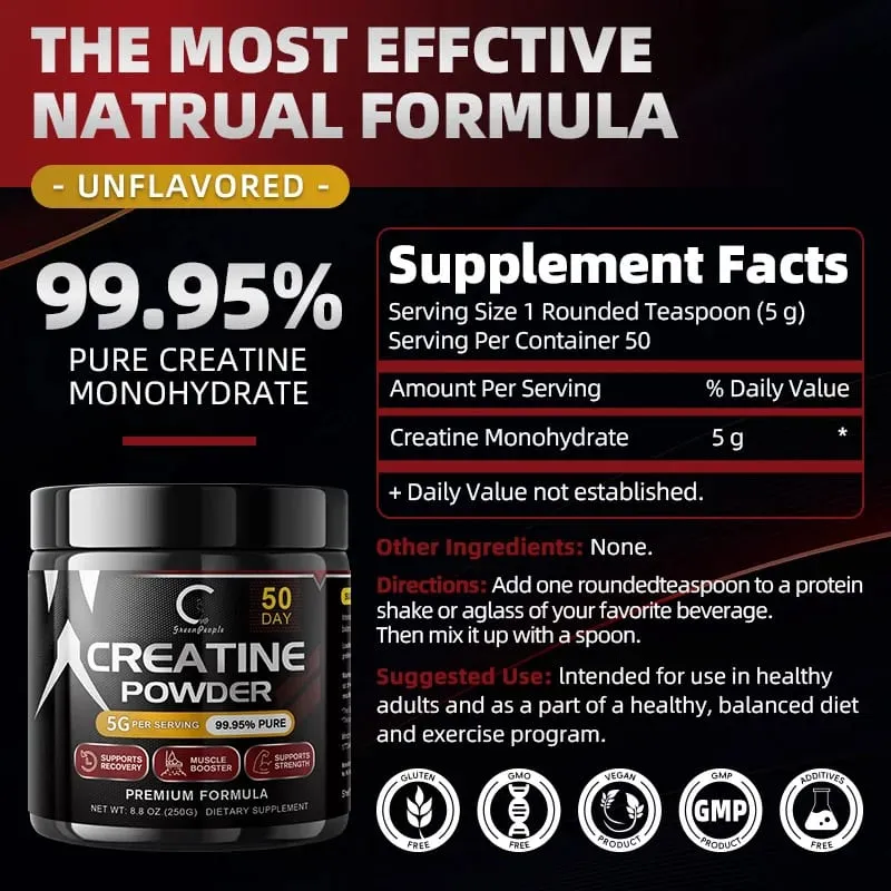 Pre Workout Creatine Powder for Men & Women - Cognitive & Exercise Performance Support - NSF Certified for Sport- 150 Grams — image 2