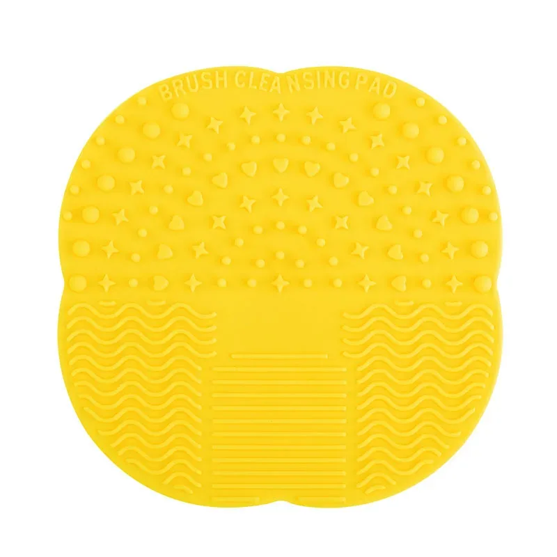 1Pcs Small Size Silicone Sucker Brush Cleaning Mat Make up Brush Cleaner Cosmetic Clean Tools For Makeup Brushes