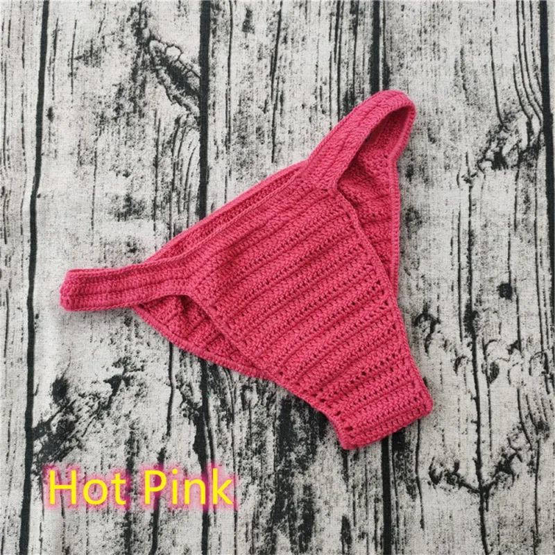 Hot Men Women Breathable Underwear Hand Crochet Low Rise Gstring Swimming Sunbathing Thong Sissy Panties Трусы Мужские — image 18