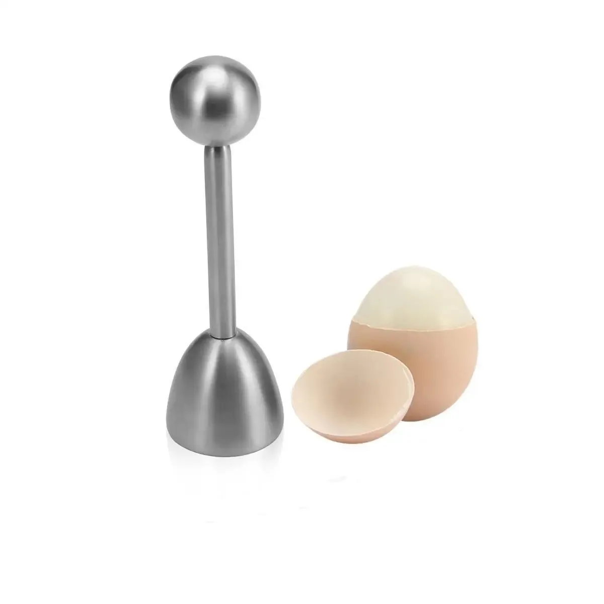 Stainless Steel Boiled Egg Topper Shell Top Knocker Opener Kitchen Tool Cutter Accessories Gadget — image 6