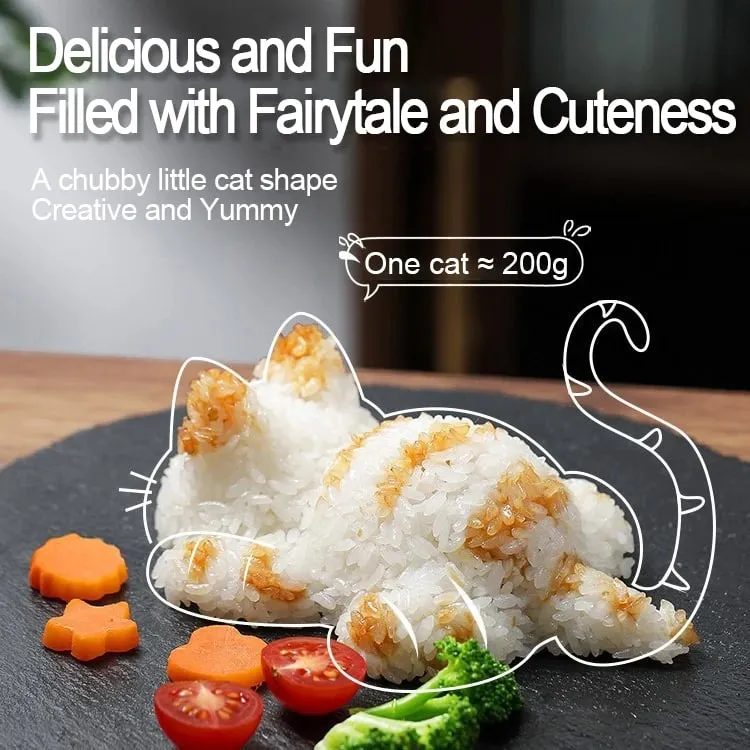 Cat Onigiri Molds Cat Shape Sushi Making Tools Rice Mold Shaper Deco Accessories for Sushi Rice Balls Niguri Mold
