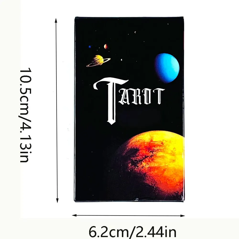 Tarot With Keywords 78 Cards Space Art Tarot with Printed Meanings Cards Game Ideal for Meditation Healing & Divination — image 6